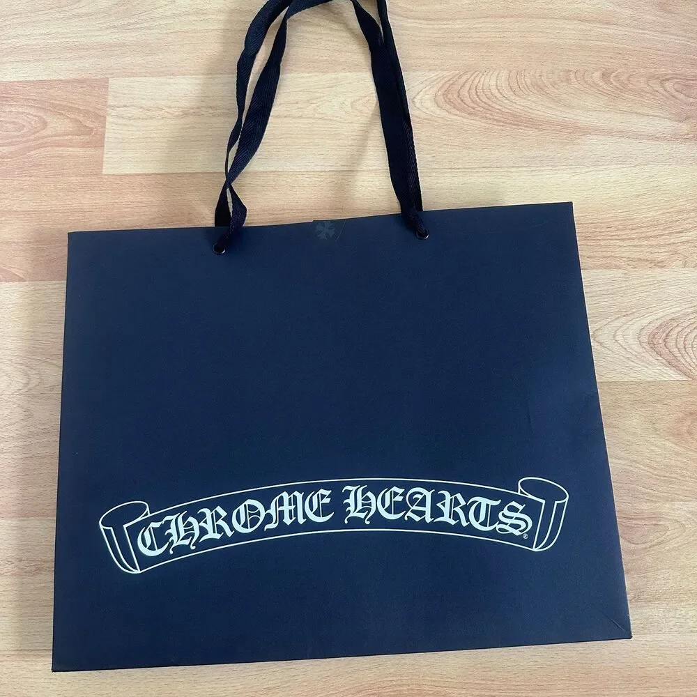 Chrome Hearts Paper Shopping Bag - black large, 16